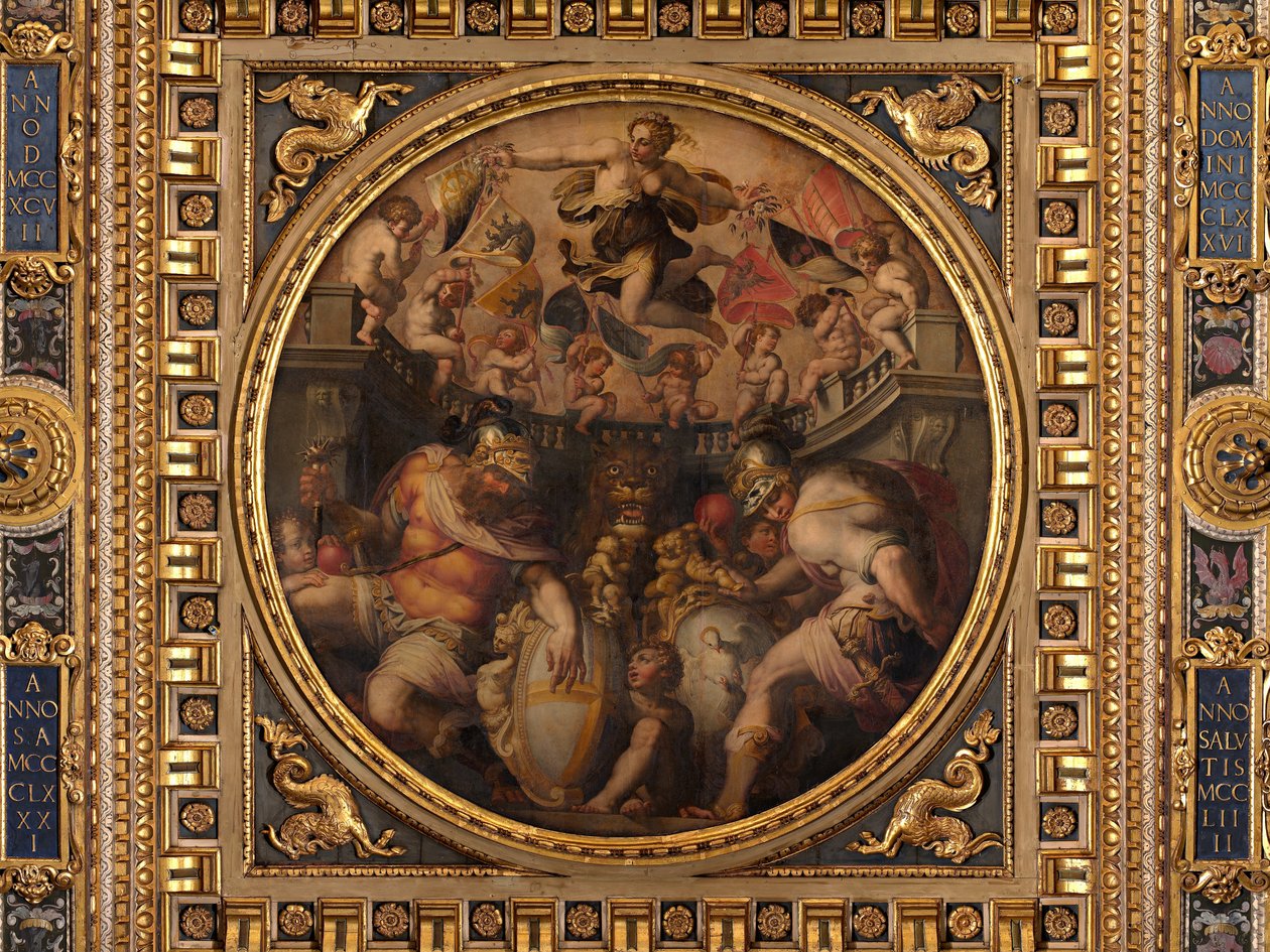 Santo Spiriton ja Santa Crocen korttelien allegoria tekijältä Giorgio Vasari