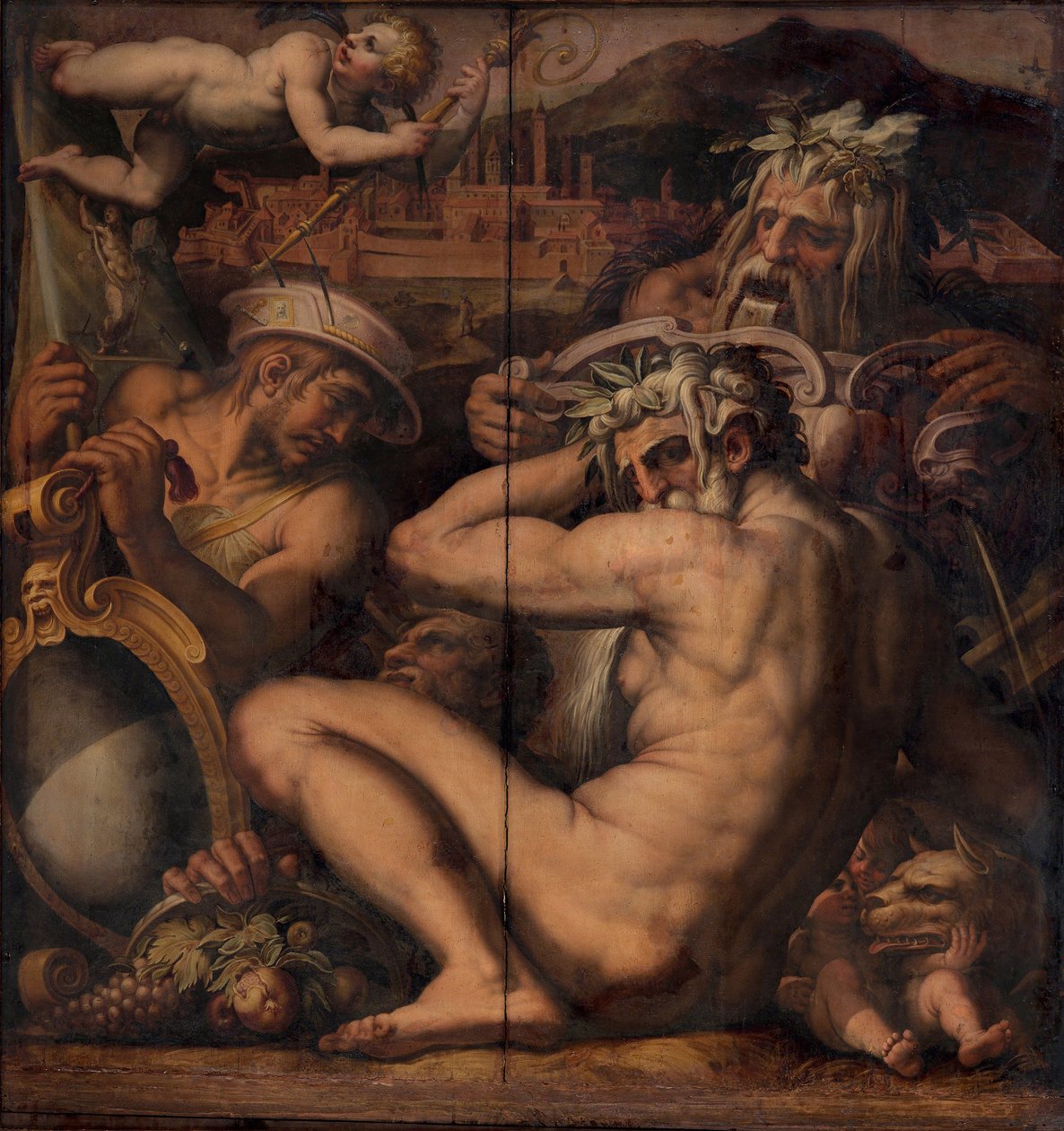 Borgo San Sepolcron ja Anghiarin allegoria, 1563-1565 tekijältä Giorgio Vasari