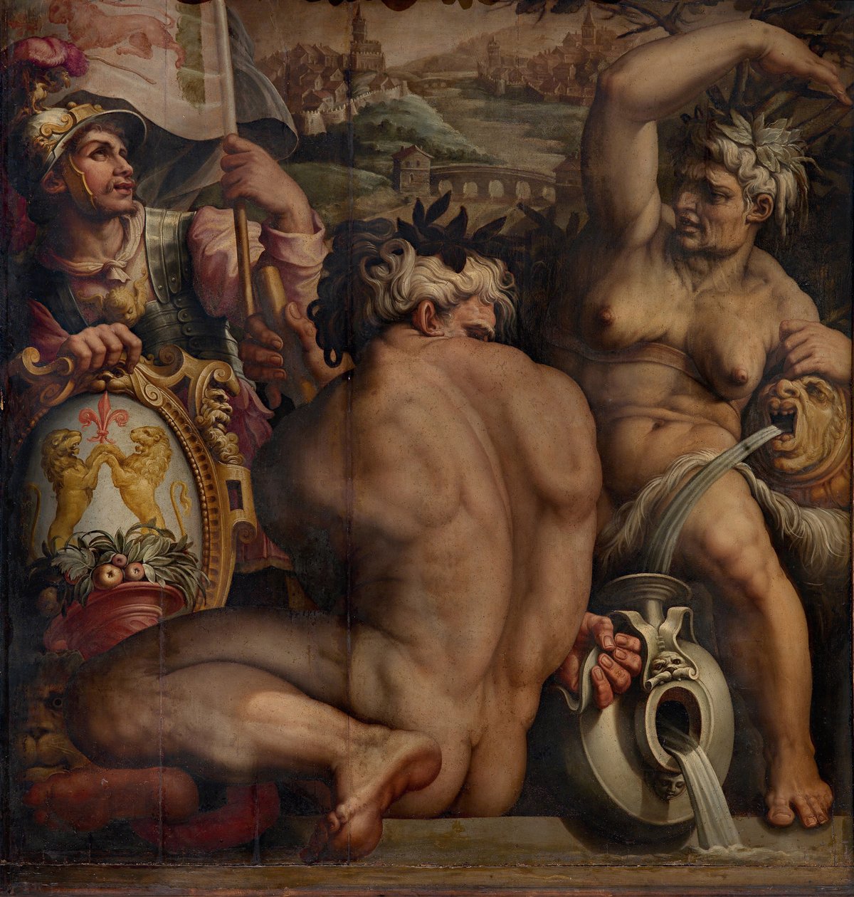 Casentinon allegoria, 1563-1565 tekijältä Giorgio Vasari