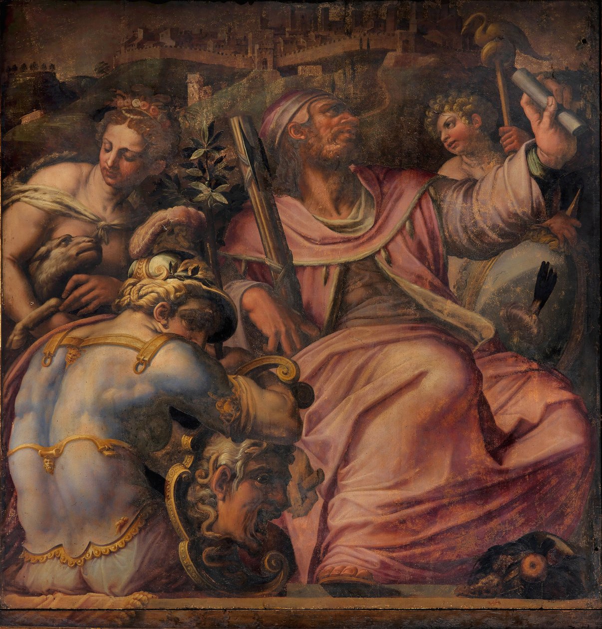 Certaldon allegoria, 1563-1565 tekijältä Giorgio Vasari