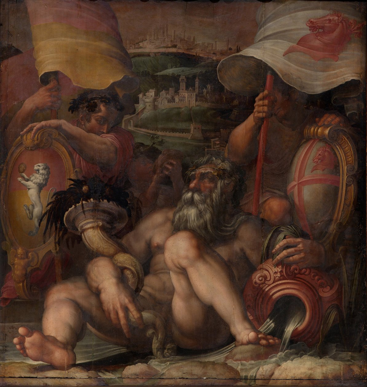 Allegoria Colle val dElsasta ja San Gimignanosta, 1563-1565 tekijältä Giorgio Vasari