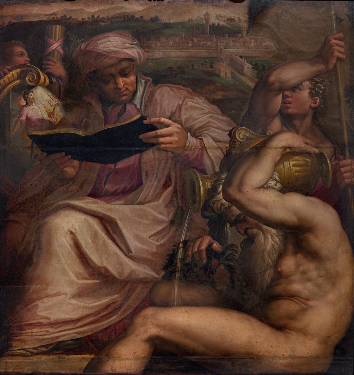 Mugellon allegoria, 1563-1565 tekijältä Giorgio Vasari