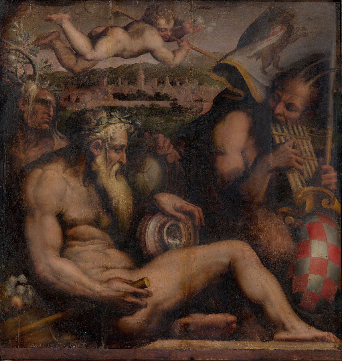 Pistoian allegoria, 1563-1565 tekijältä Giorgio Vasari
