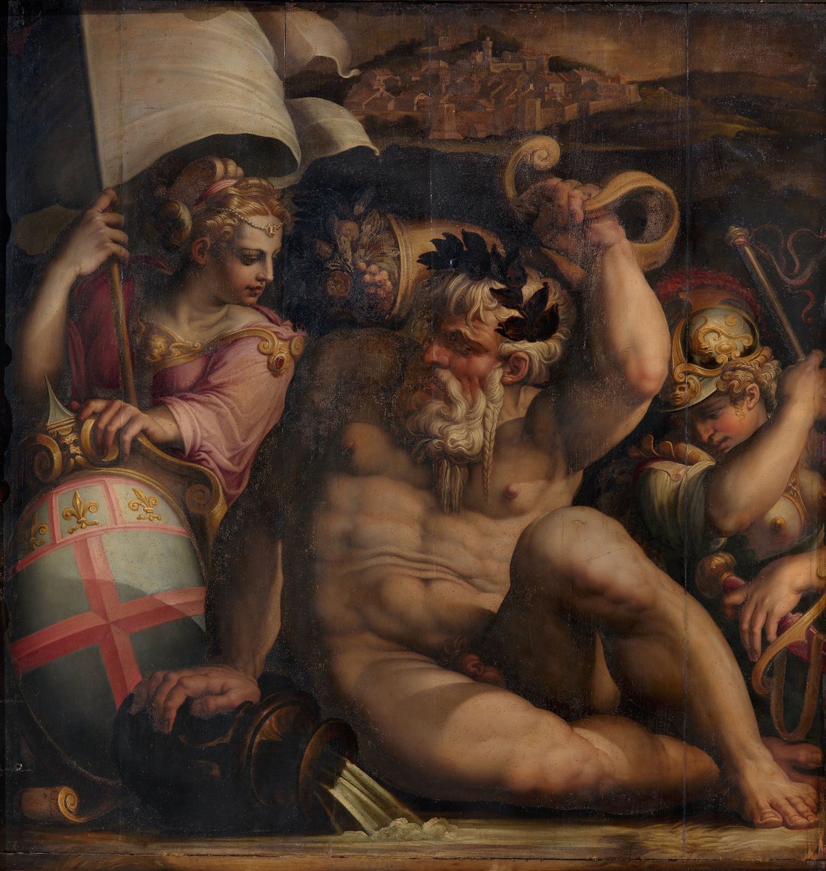 Romagnan allegoria, 1563-1565 tekijältä Giorgio Vasari