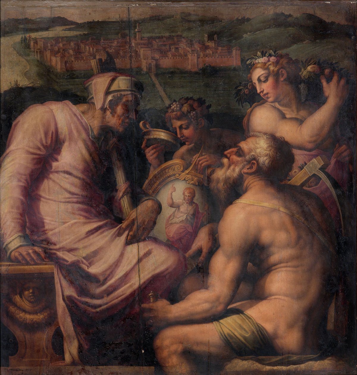 San Giovanni Valdarnon allegoria, 1563-1565 tekijältä Giorgio Vasari