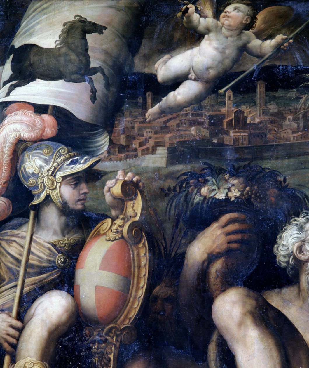 Allegoria Arezzon kaupungista, Italiasta tekijältä Giorgio Vasari