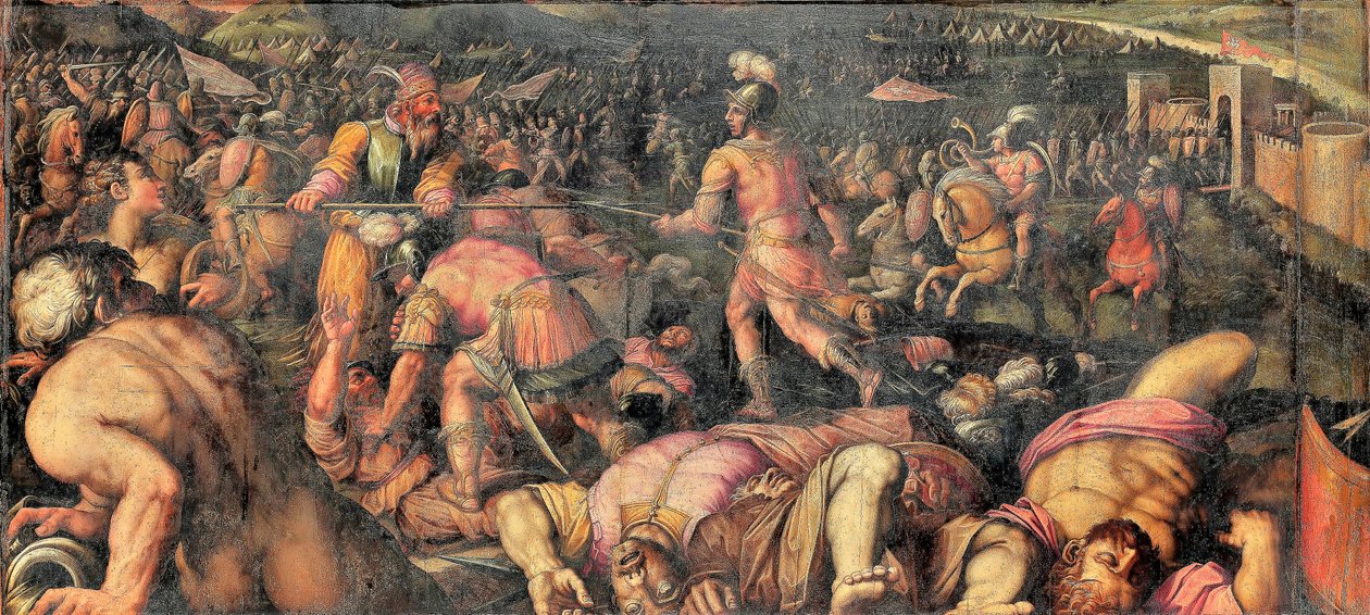 Radagaisuksen tappio Fiesolessa tekijältä Giorgio Vasari