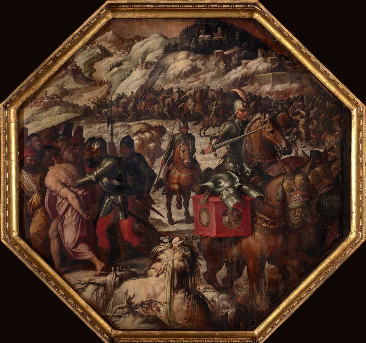Venetsialaisten tappio Casentinossa 1563-1565 tekijältä Giorgio Vasari