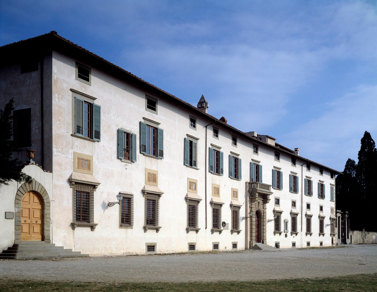 Castellon Villa Medicean julkisivu, noin 1538 tekijältä Giorgio Vasari