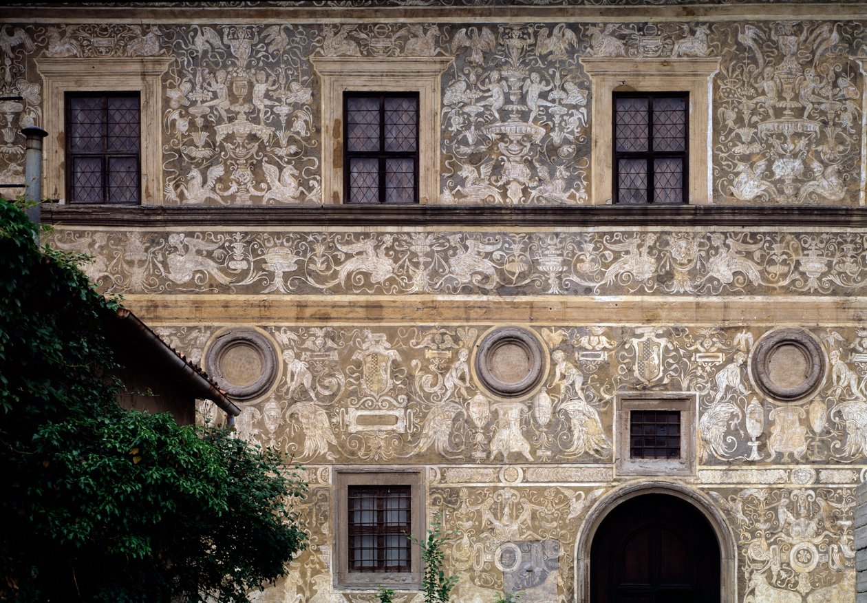 Kaupungin taidegalleria (Palazzo Vitelli alla Cannoniera) julkisivu tekijältä Giorgio Vasari