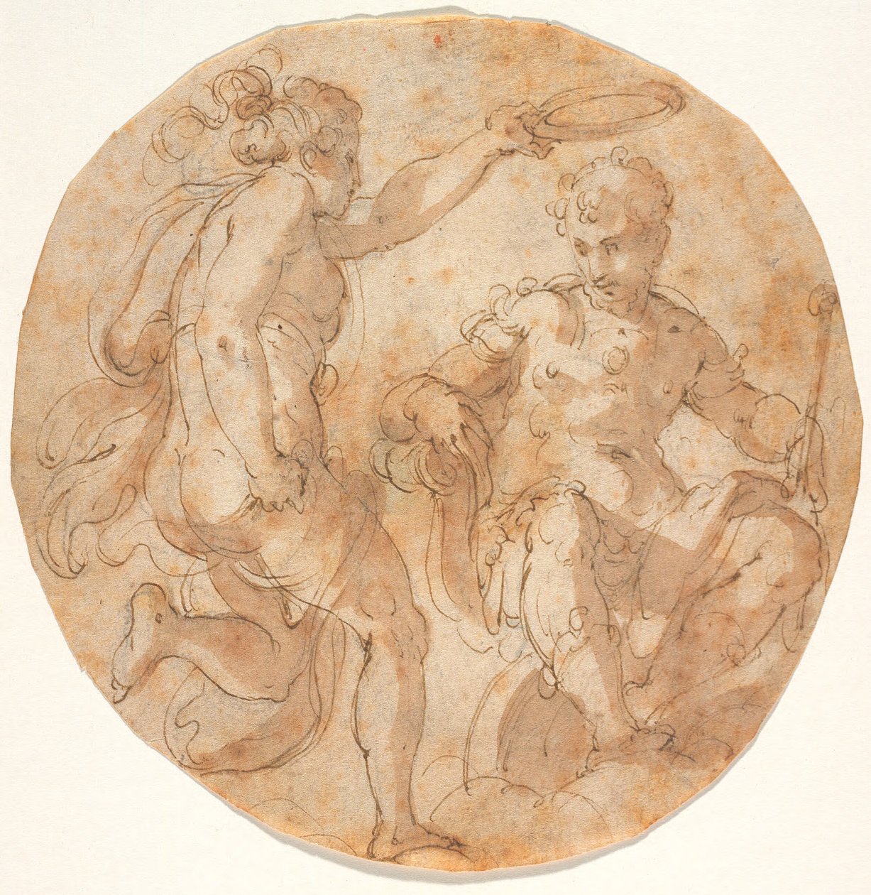 Florentia kruunasi Cosimo I:n pilvien päällä tekijältä Giorgio Vasari