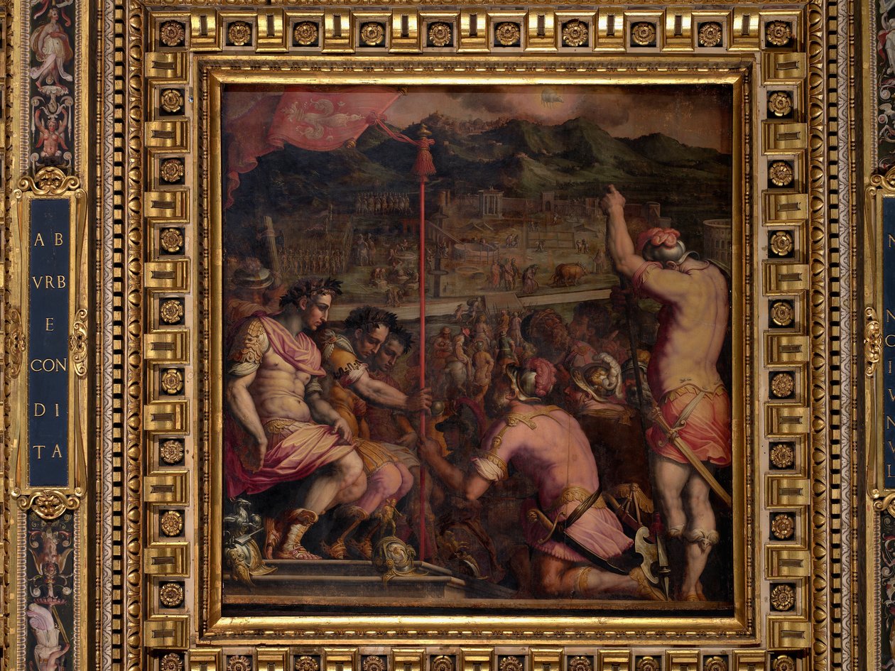 Florentian perustaminen, roomalainen siirtokunta tekijältä Giorgio Vasari
