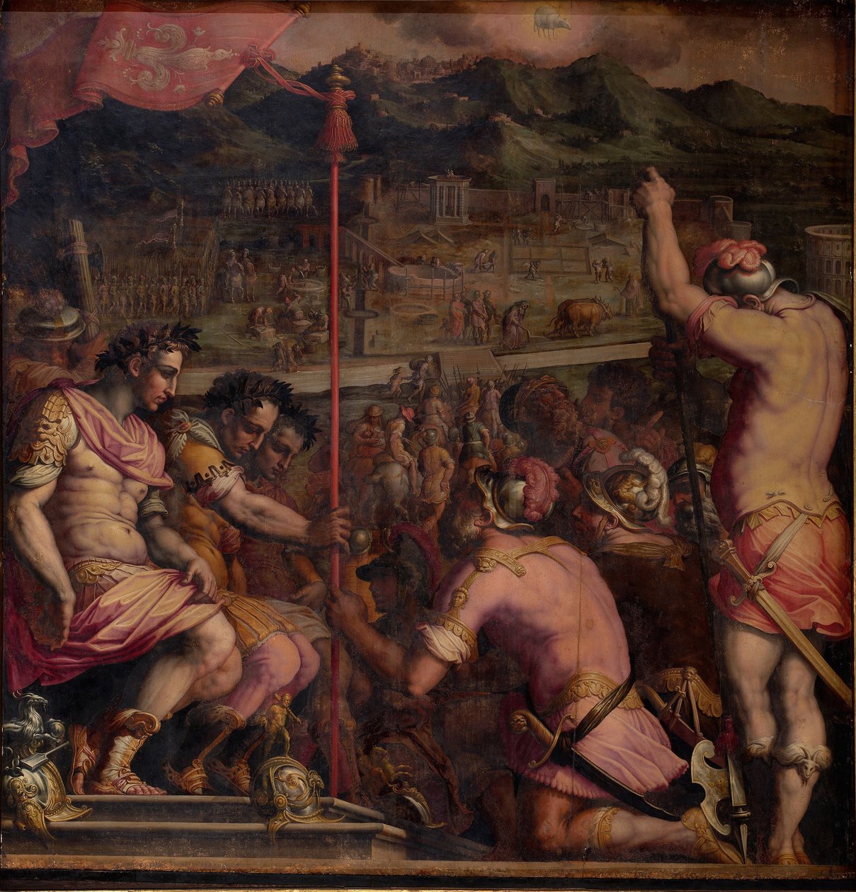 Florentian perustaminen, roomalainen asutus, 1563-1565 tekijältä Giorgio Vasari