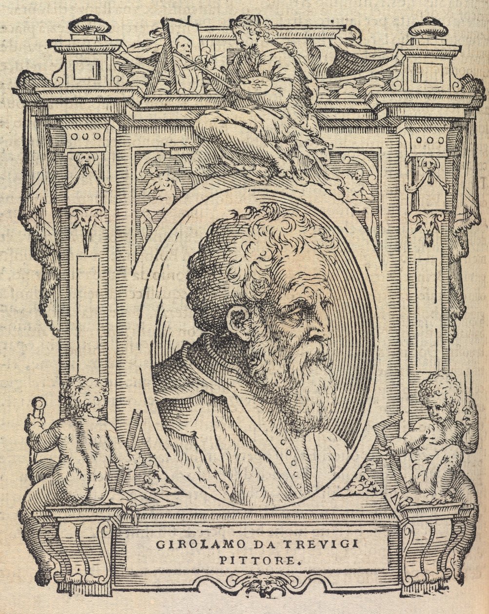 Houghton Typ 525 68.864 - Vasari, Elämät - Girolamo da Trevigi tekijältä Giorgio Vasari