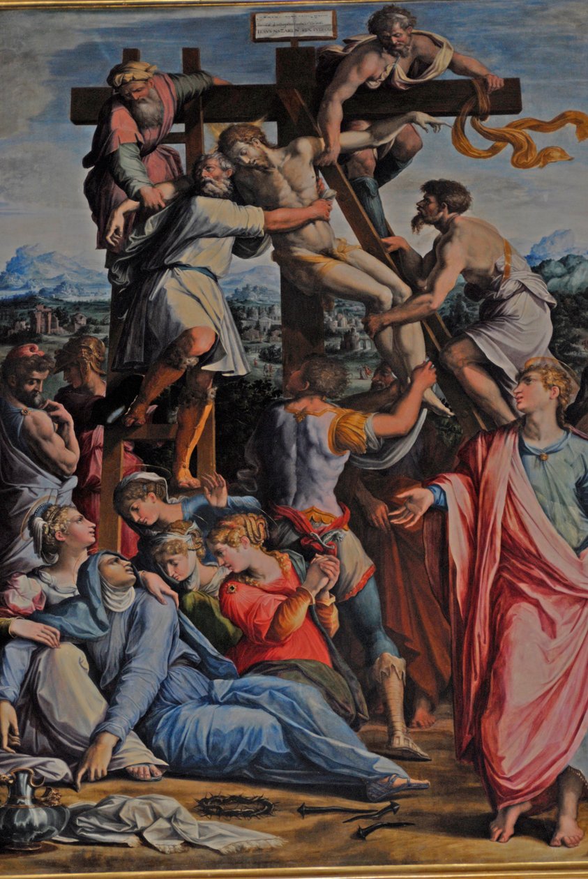 Jeesus laskeutui ristiltä tekijältä Giorgio Vasari