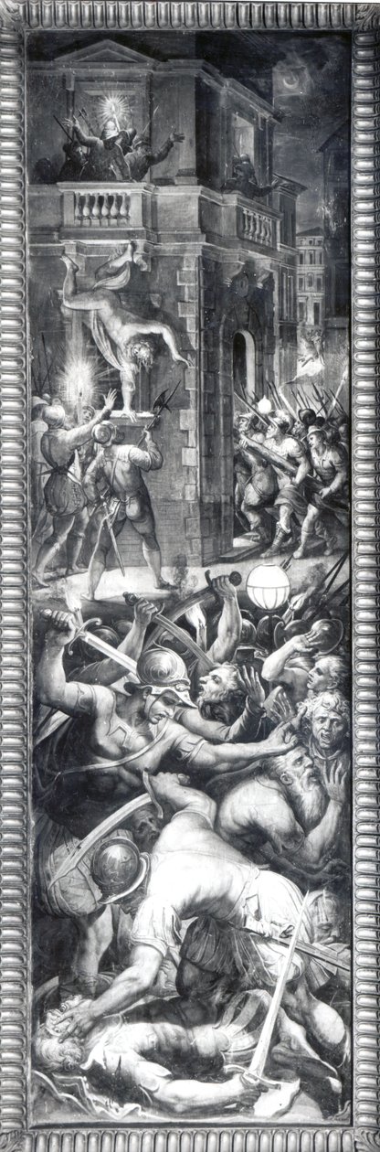 Colignyn ja hugenottien verilöyly, 1573 tekijältä Giorgio Vasari