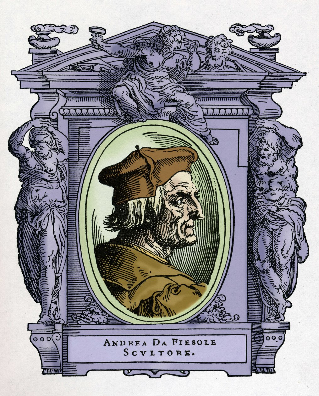 ANDREA DA FIESOLEN muotokuva (Andrea Ferrucci tekijältä Giorgio Vasari