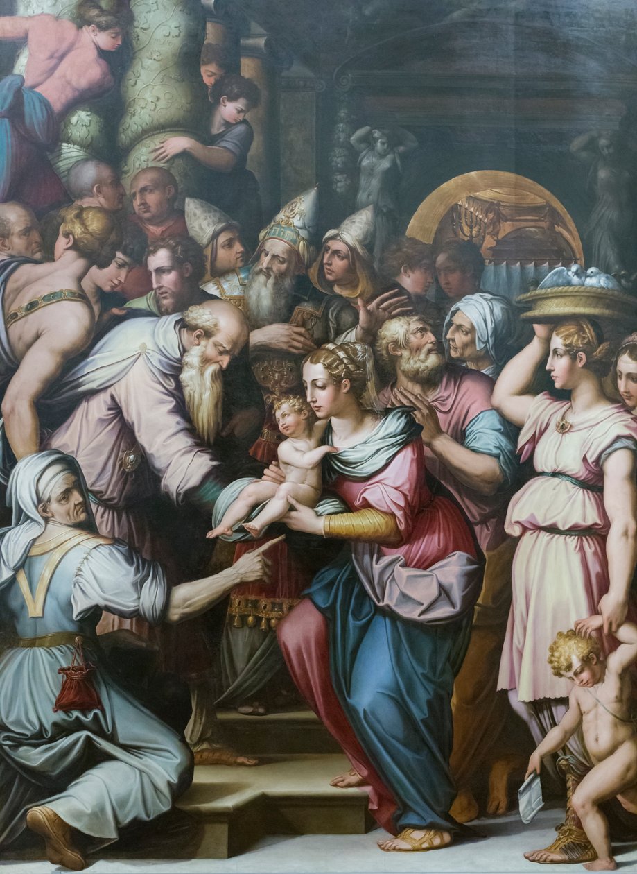 Jeesuksen esittely temppelissä tekijältä Giorgio Vasari