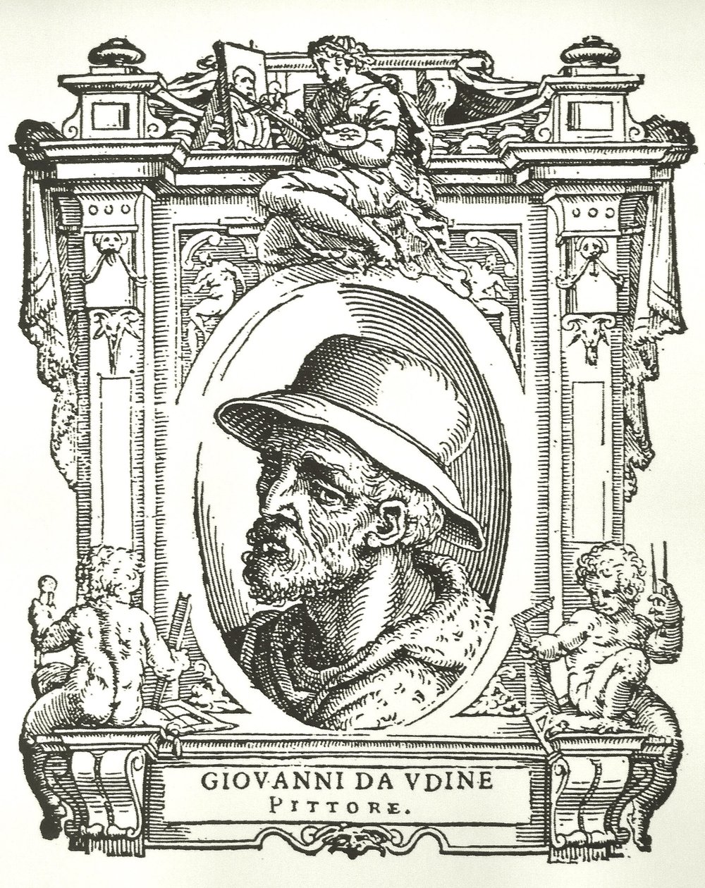 Giovanni da Udinen muotokuva tekijältä Giorgio Vasari