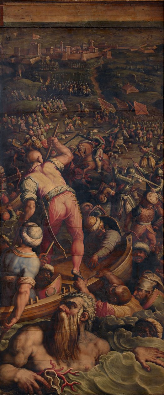 Turkkilaisten karkotus Piombinossa, 1563-1565 tekijältä Giorgio Vasari