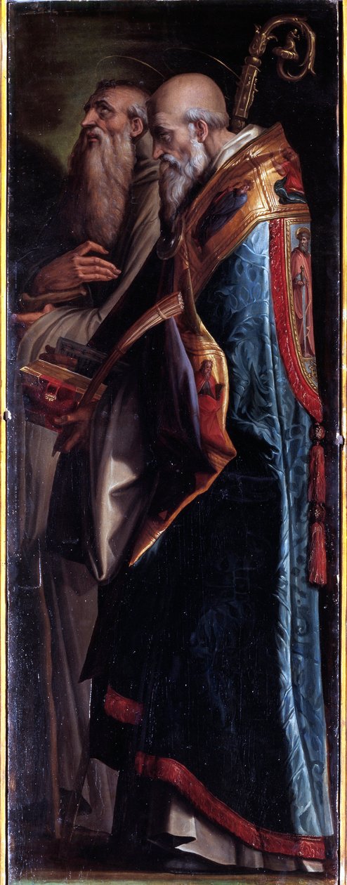 Pyhät Benedictus ja Romualdo (öljy kankaalle tekijältä Giorgio Vasari