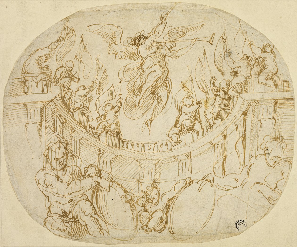 Tutkimus Allegoriaa varten kahdesta Firenzen kaupunginosasta varten tekijältä Giorgio Vasari