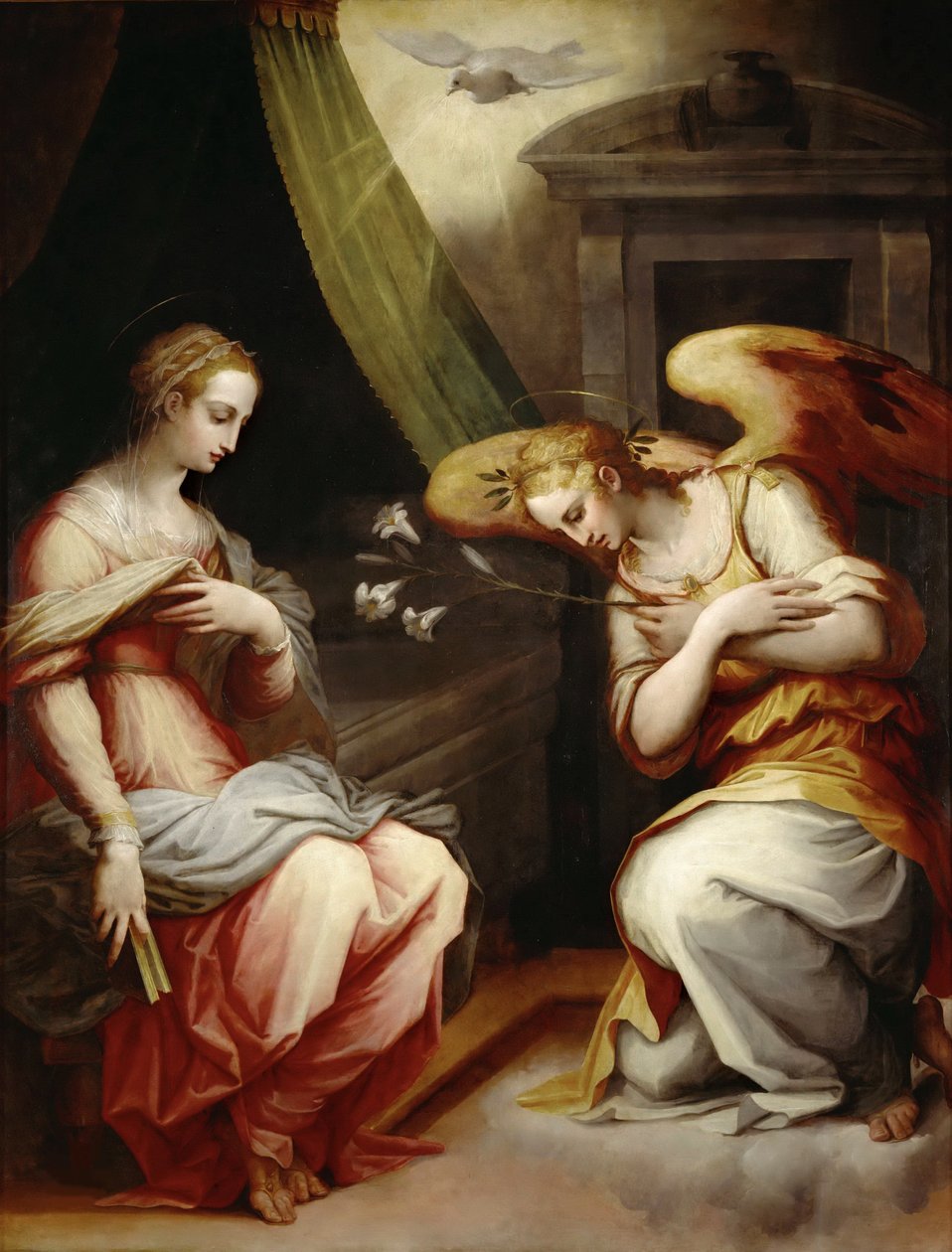 Ilmoitus, noin 1565-1570. tekijältä Giorgio Vasari