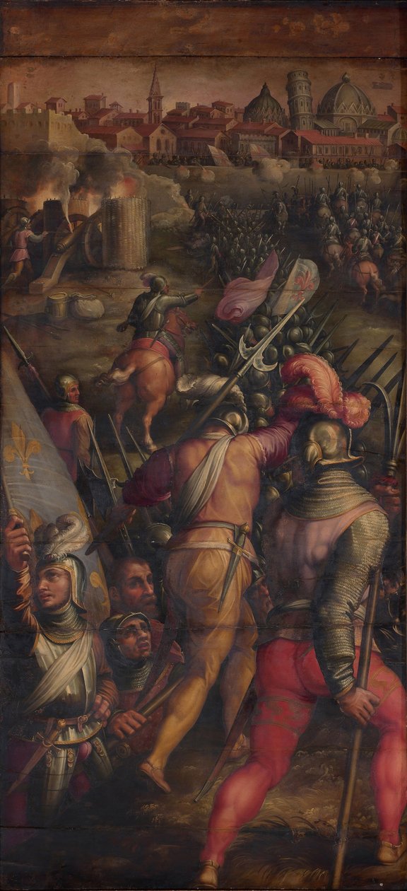Barbagiannin taistelu lähellä Pisaa, 1563-1565 tekijältä Giorgio Vasari