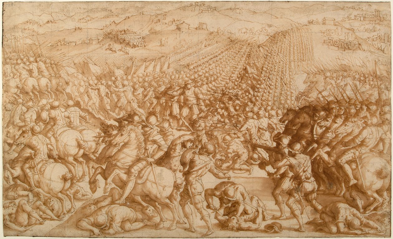 Marcianon taistelu, 1570-luku tekijältä Giorgio Vasari