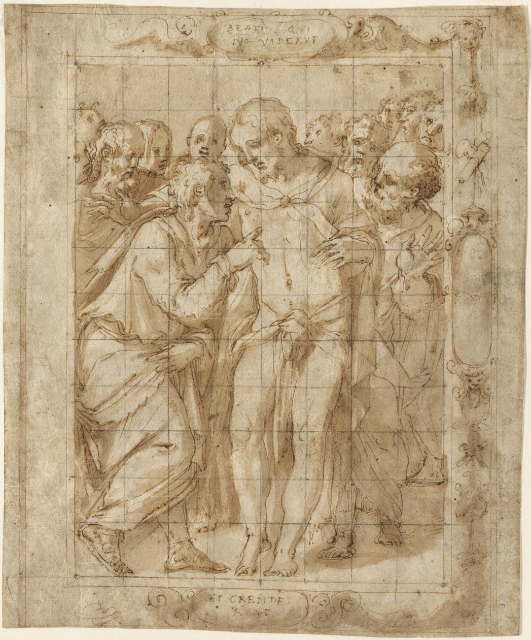 Saint Thomasin uskomattomuus, n. 1556-57 tekijältä Giorgio Vasari