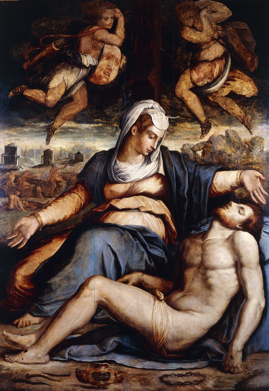 Pieta, noin 1542 tekijältä Giorgio Vasari