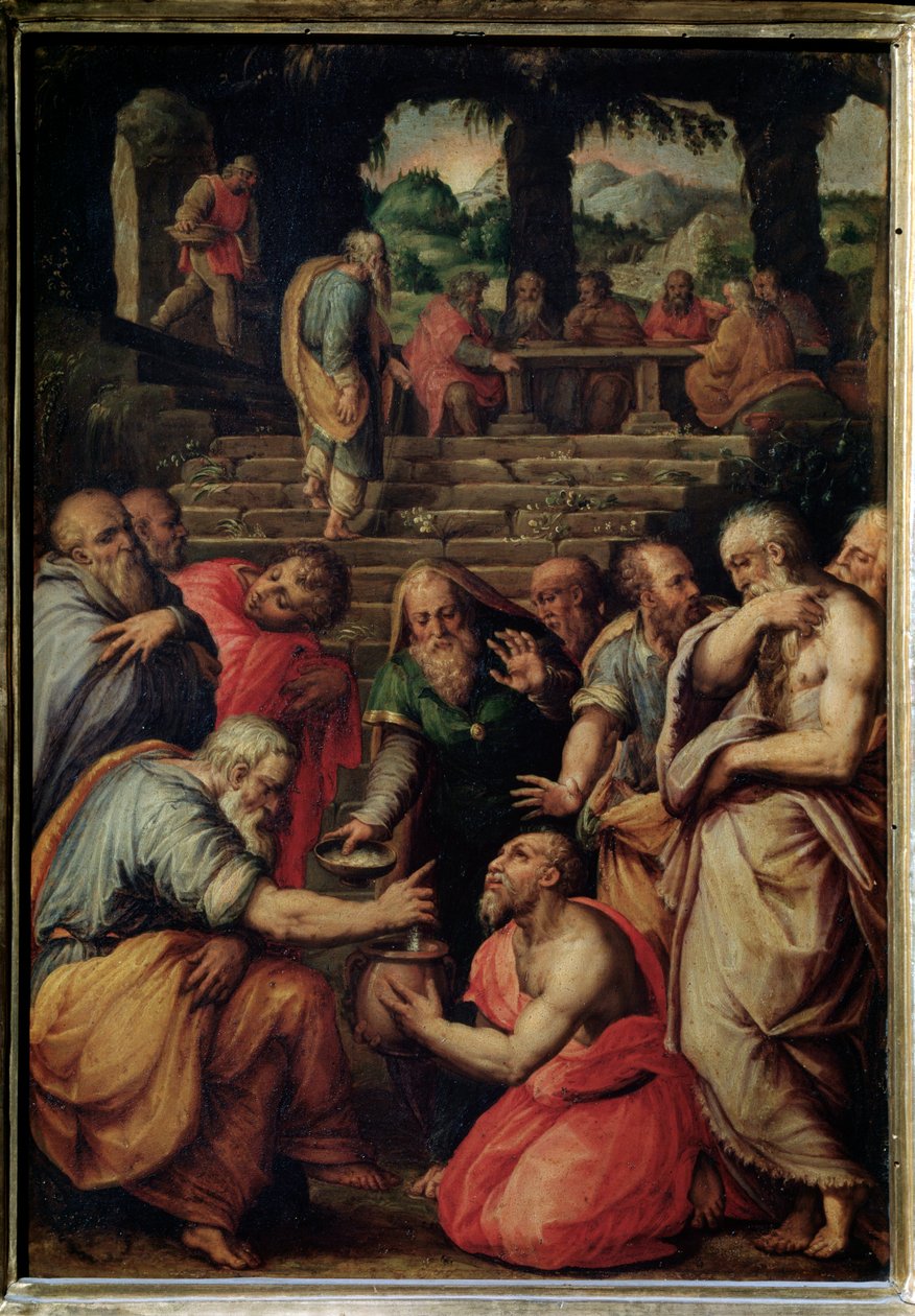 Profeetta Elisa - öljytaulu, n. 1566 tekijältä Giorgio Vasari
