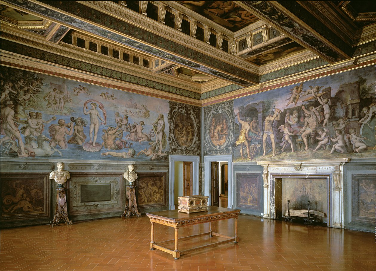 Elementtien sali, 1555 tekijältä Giorgio Vasari
