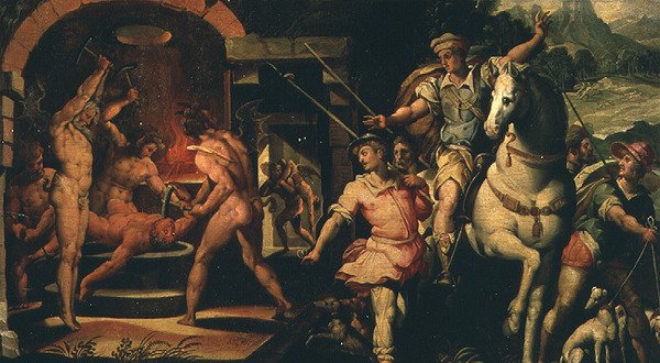 Kreivi Hugon visio (öljy kankaalle) tekijältä Giorgio Vasari