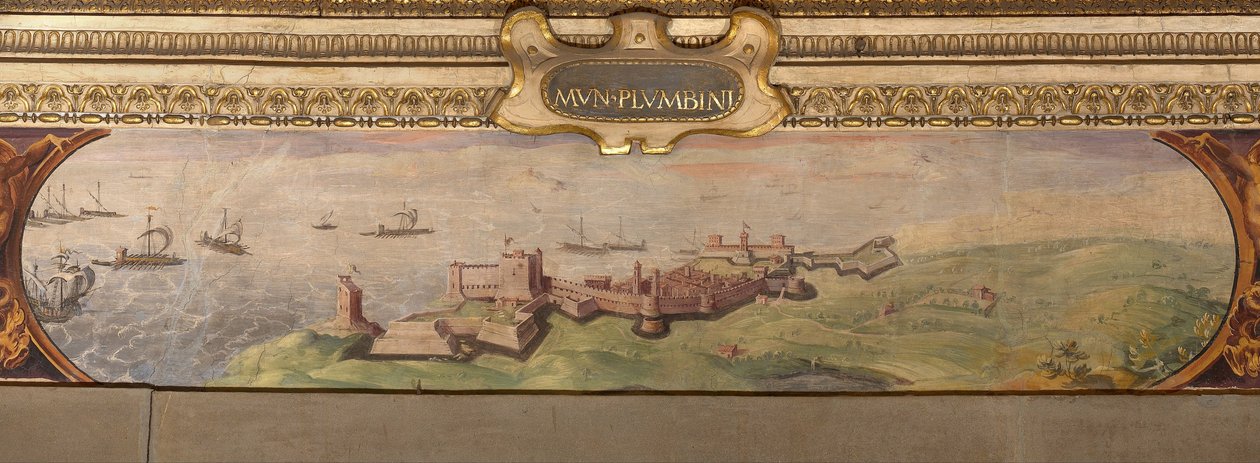 Näkymä Piombinosta, 1557-1558 tekijältä Giorgio Vasari
