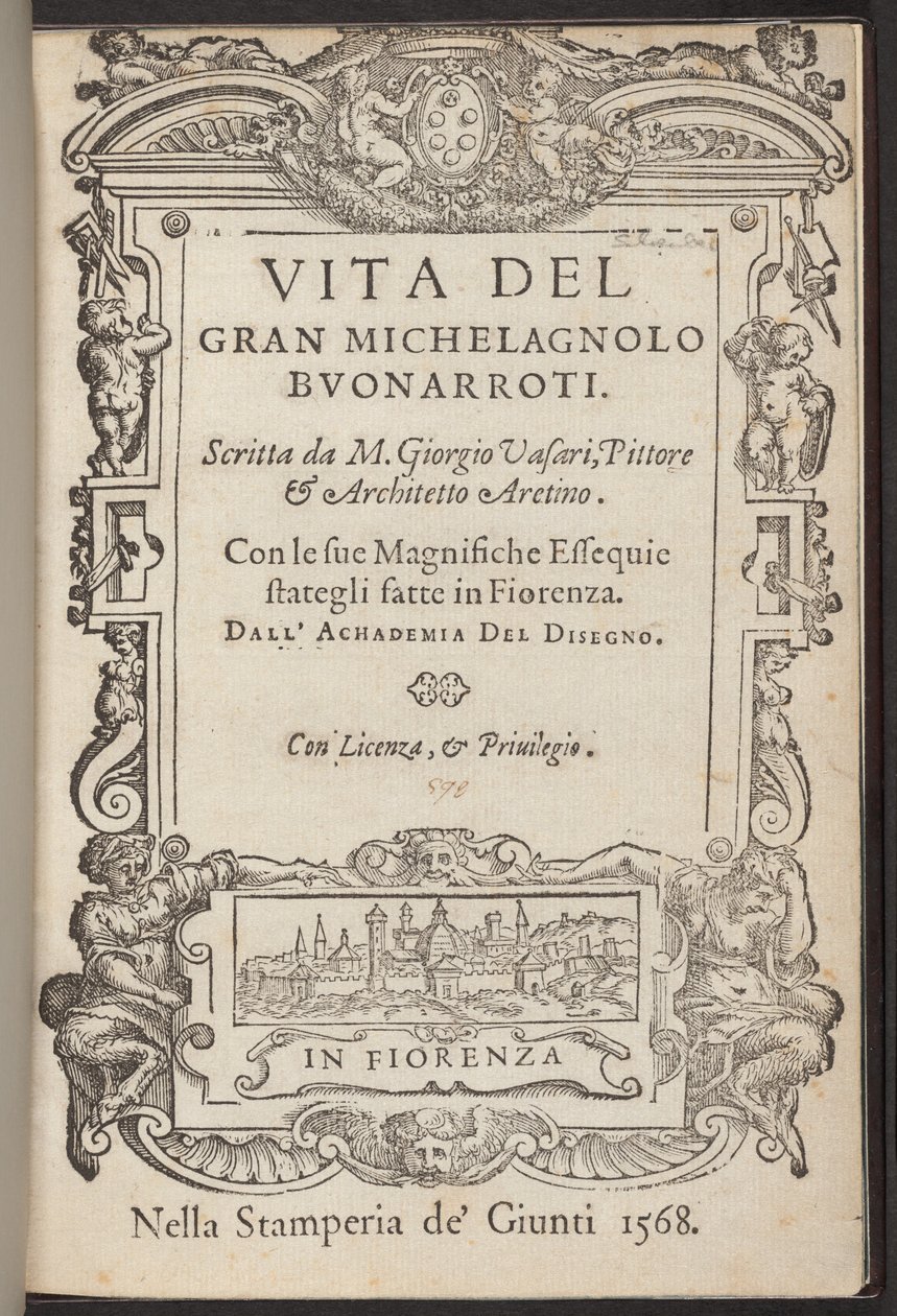 Suuren Michelagnolo Buonarrotin elämä tekijältä Giorgio Vasari