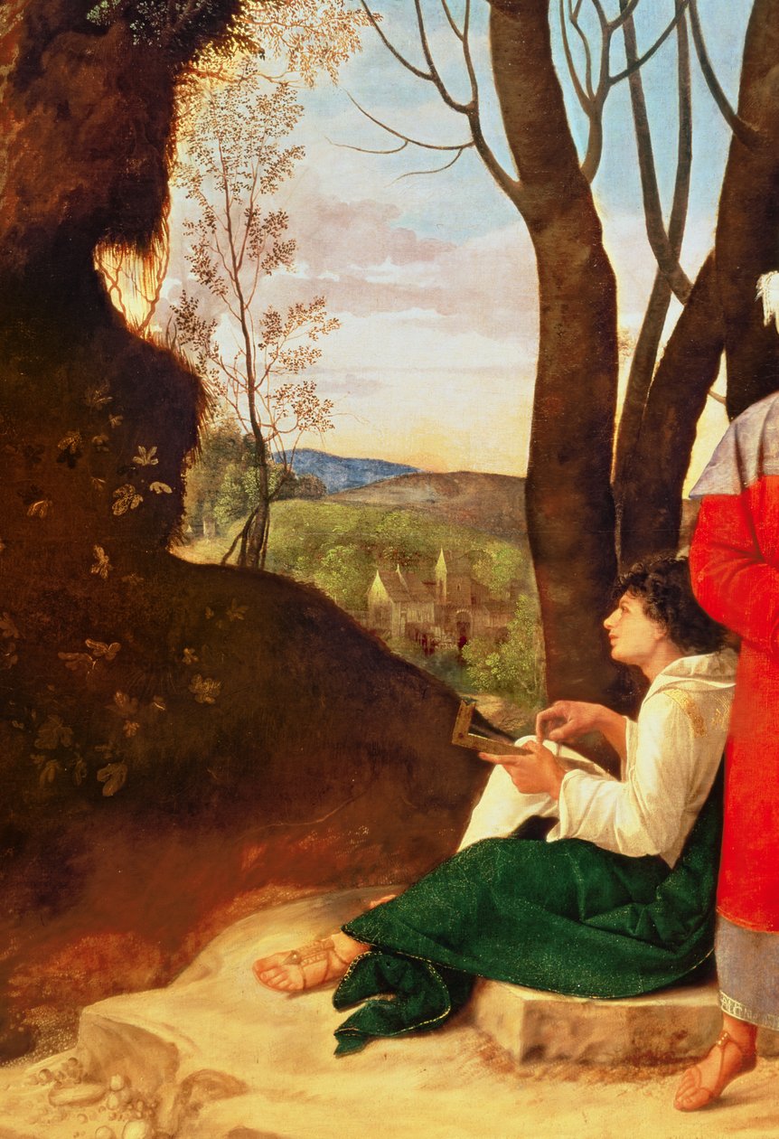 Kolme filosofia (yksityiskohta numerosta 54291) tekijältä Giorgione da Castelfranco