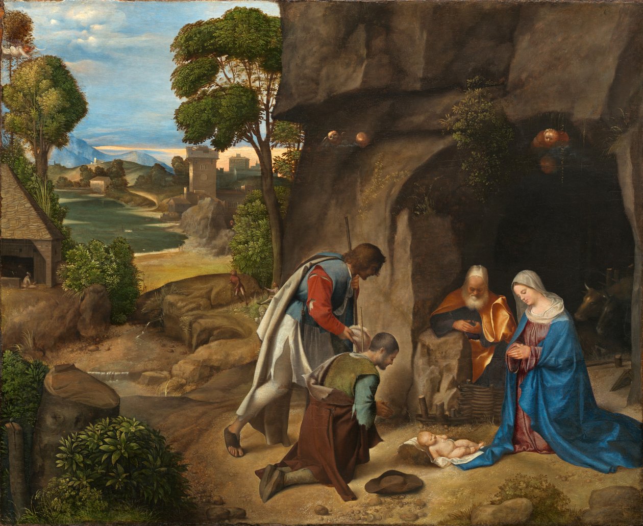 Paimenten palvonta tekijältä Giorgione