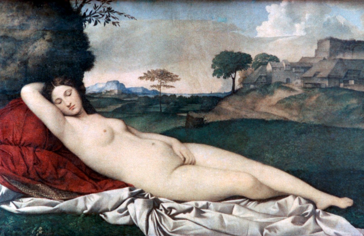 Nukkuva Venus, c1510 tekijältä Giorgione da Castelfranco