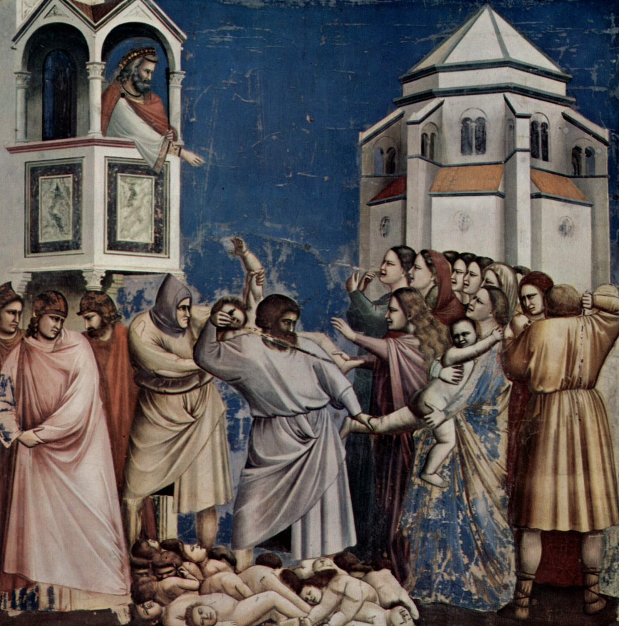 Viattomien joukkomurha tekijältä Giotto di Bondone