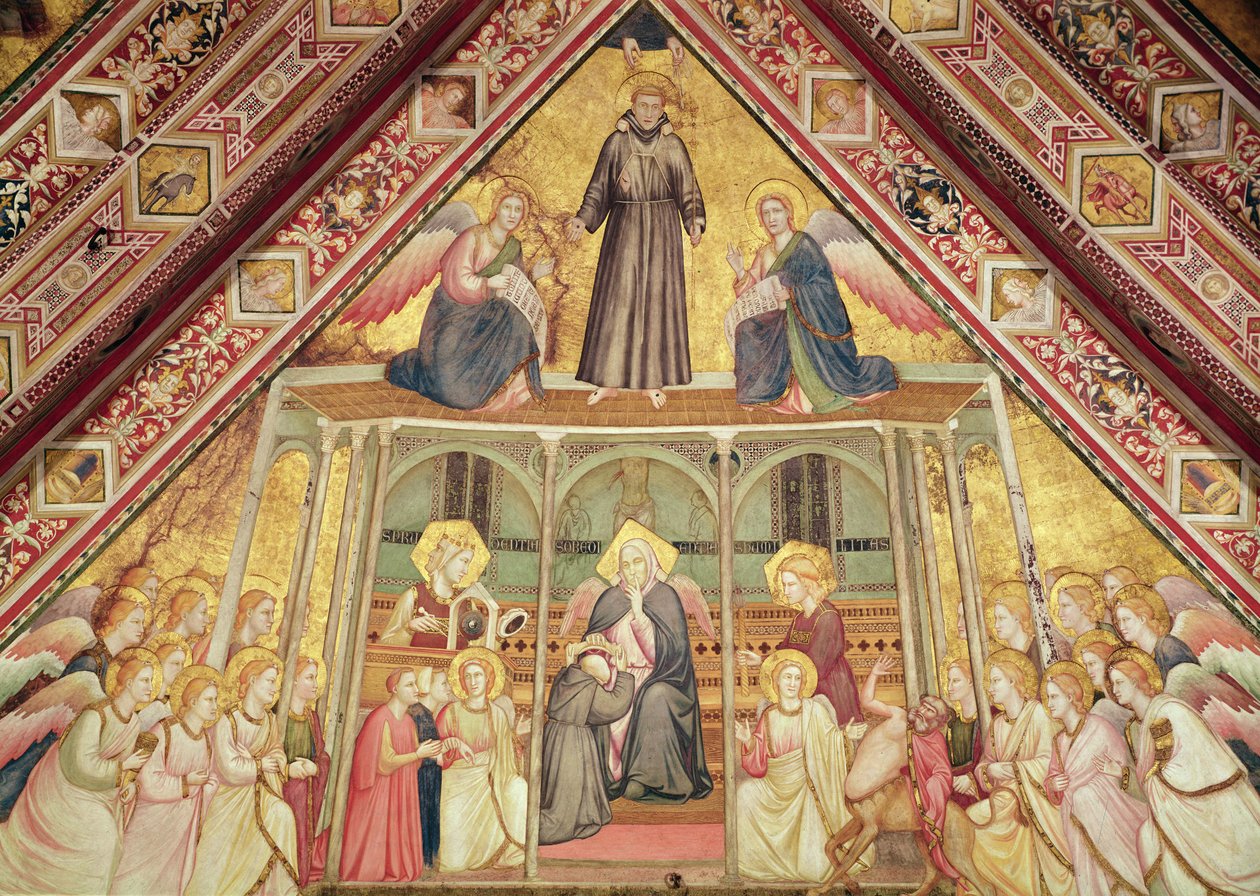 Tottelevaisuuden allegoria, n. 1330 tekijältä Giotto di Bondone