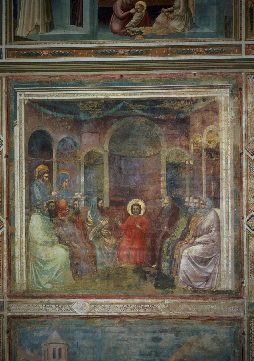 Kristus lääkäreiden joukossa, n. 1305 tekijältä Giotto di Bondone