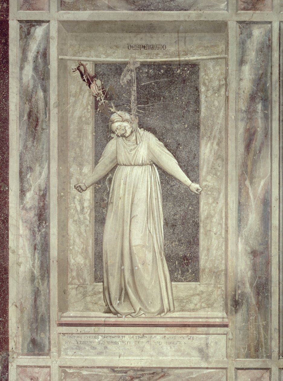 Epätoivo, n. 1305 tekijältä Giotto di Bondone