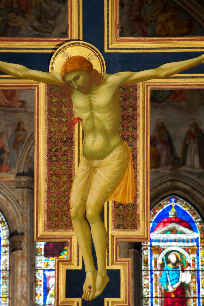 Yksityiskohta ristiinnaulitsemisesta, n. 1288-1289 tempera paneelissa tekijältä Giotto di Bondone