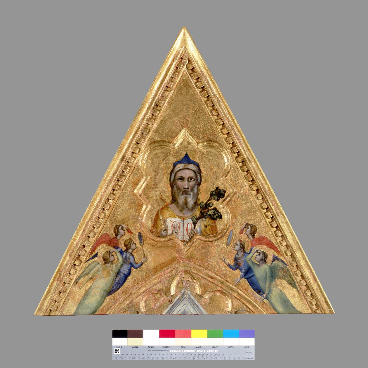 Isä Jumala enkelien kanssa, n. 1330 (tempera paneelissa) tekijältä Giotto di Bondone