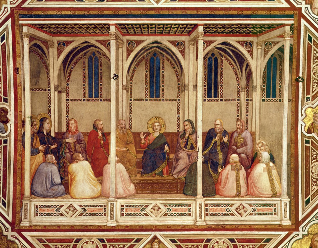 Jeesus lääkäreiden joukossa, n. 1320 tekijältä Giotto di Bondone
