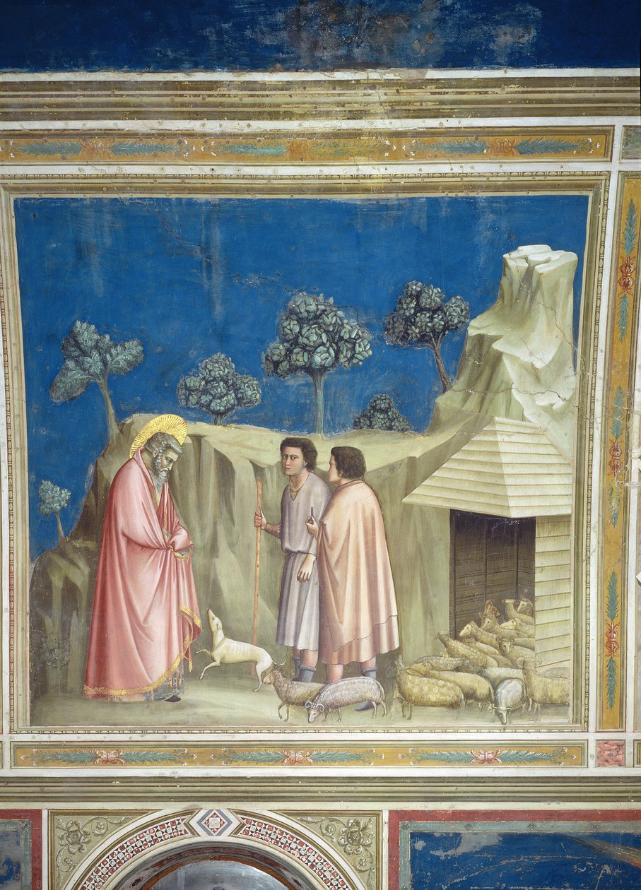 Joachim paimenten joukossa, n. 1305 (katso lisätietoja kohdasta 65213) tekijältä Giotto di Bondone