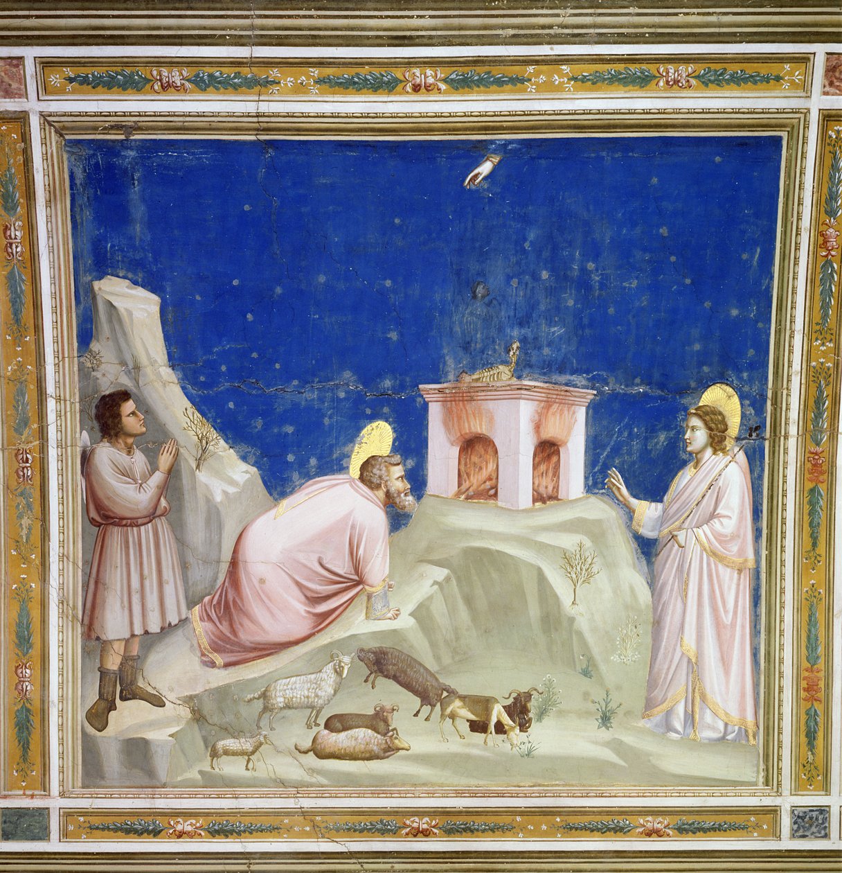 Joakimin uhri, noin 1305 tekijältä Giotto di Bondone