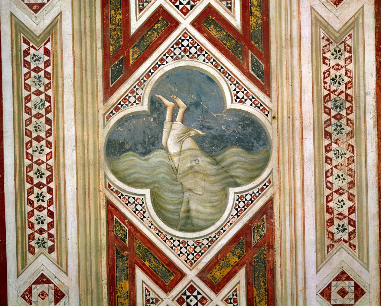 Joona ja valas, n. 1305 tekijältä Giotto di Bondone