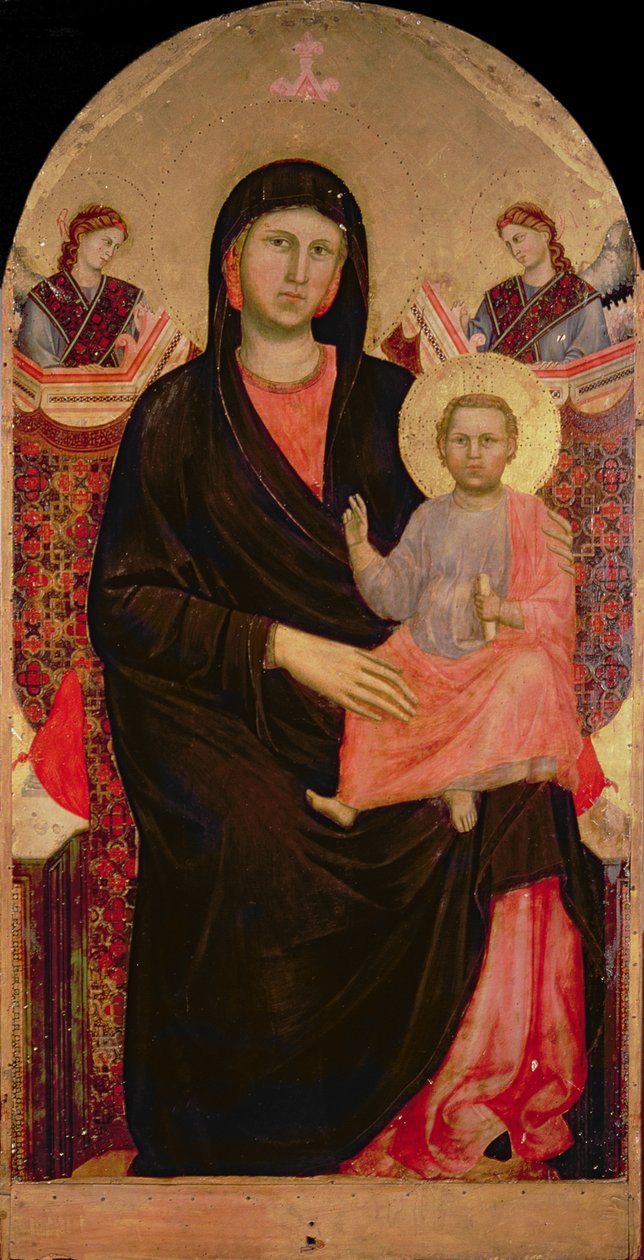 Madonna and Child Enthroned (alttaritaulu) tekijältä Giotto di Bondone